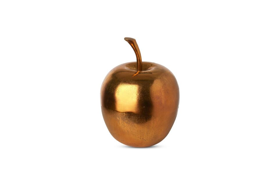 Goldenes Aluminium-Sparschwein Apple Pols Potten