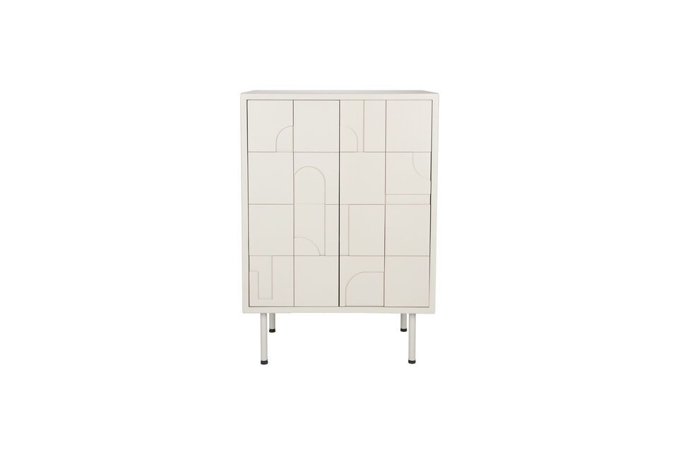 Graues Sideboard aus Holz Funk White Label