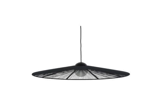 Große schwarze Hängelampe aus Eisen Belle Pendant