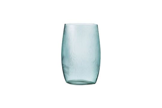 Große Vase aus blauem Glas Step
