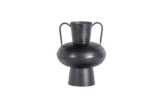 Große Vase aus schwarzem Metall Vere ohne jede Grenze