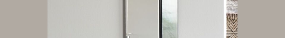 Materialbeschreibung Großer Glas-Spiegel Deco