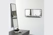 Miniaturansicht Großer Spiegel aus schwarzem Metall mit Ablage Chic 3