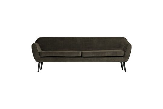 Großes Sofa aus khakifarbenem Velours Rocco ohne jede Grenze