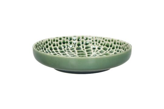 Grüne Porzellanplatte Lotus
