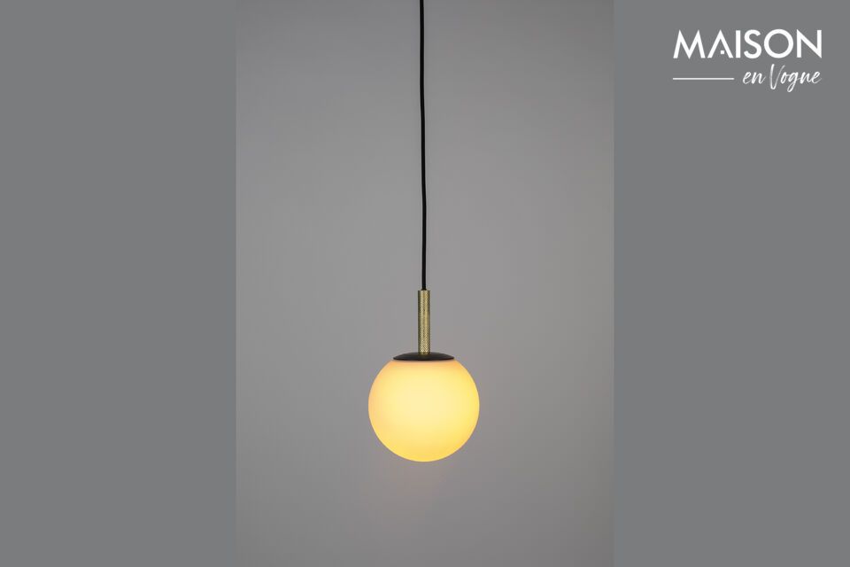 Hängeleuchte aus schwarzem Glas 18 cm Orion Zuiver