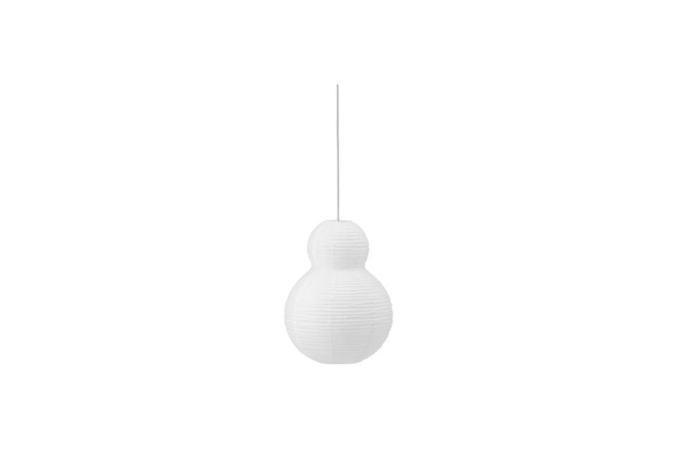 Hängeleuchte aus weißem Papier Bubble Puff Normann Copenhagen