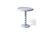 Miniaturansicht Hellblauer Beistelltisch aus Aluminiumguss Twister 1