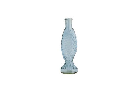 Hellblauer Glasvase H20 Fish