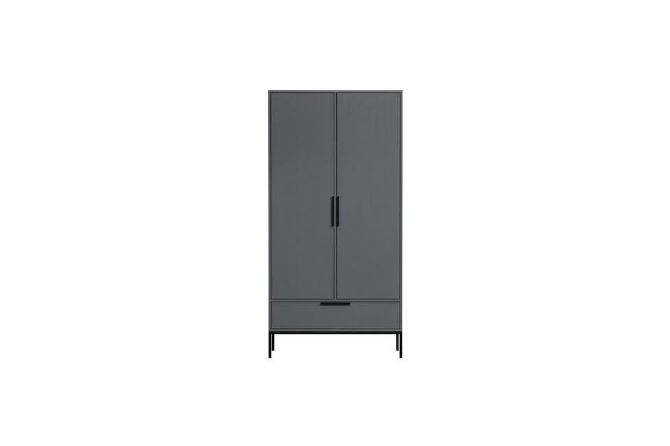 Holzschrank grau Adam Woood