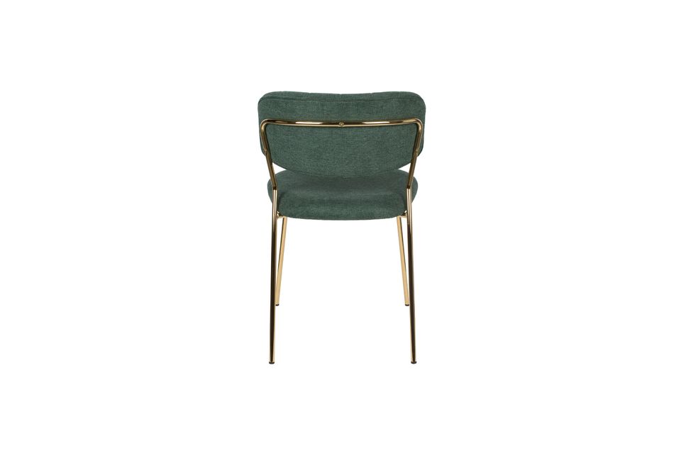 Jolien-Stuhl gold und dunkelgrün - 9