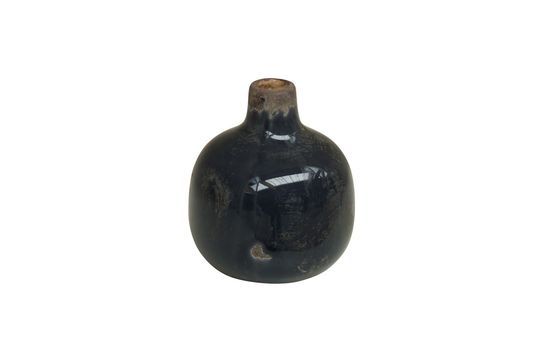 Kleine grau-schwarze Keramikvase Houlle ohne jede Grenze