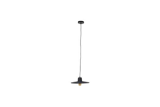 kleine Hängeleuchte aus schwarzem Rattan Balance