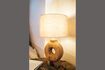Miniaturansicht Kleine runde Lampe aus braunem Holz Lampedusa 3