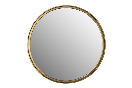Kleiner Spiegel aus bronzefarbenem Eisen Matz