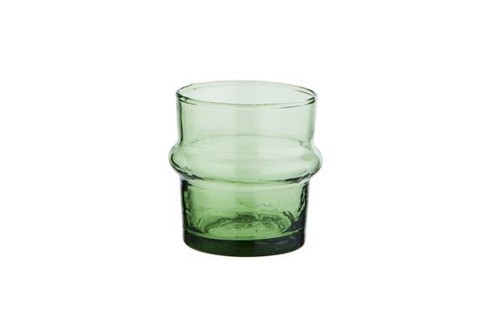 Kleines Wasserglas Beldi in grün ohne jede Grenze