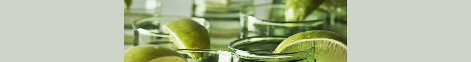 Materialbeschreibung Kleines Wasserglas Beldi in grün