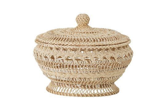Korb mit Deckel aus Rattan Nil