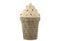 Miniaturansicht Korb mit Deckel aus Wasserhyazinthe beige Cillie ohne jede Grenze