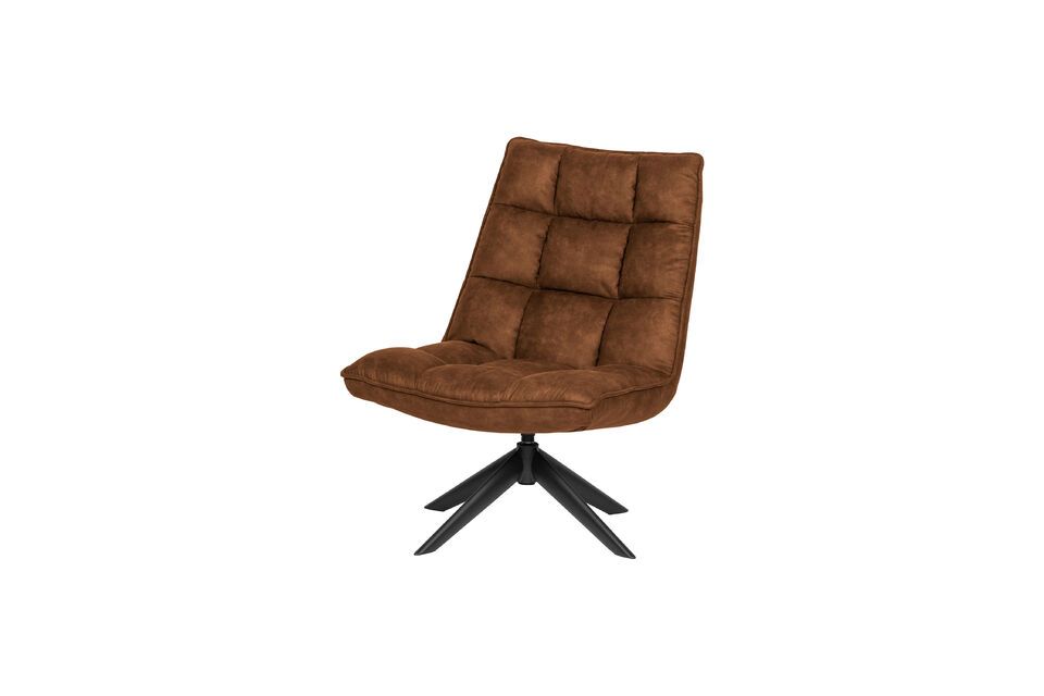 Der braune Kunstleder-Sessel Jouke aus der Kollektion der niederländischen Marke WOOD ist auf jeden