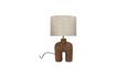 Miniaturansicht Lampe aus braunem Holz Lampedusa 1