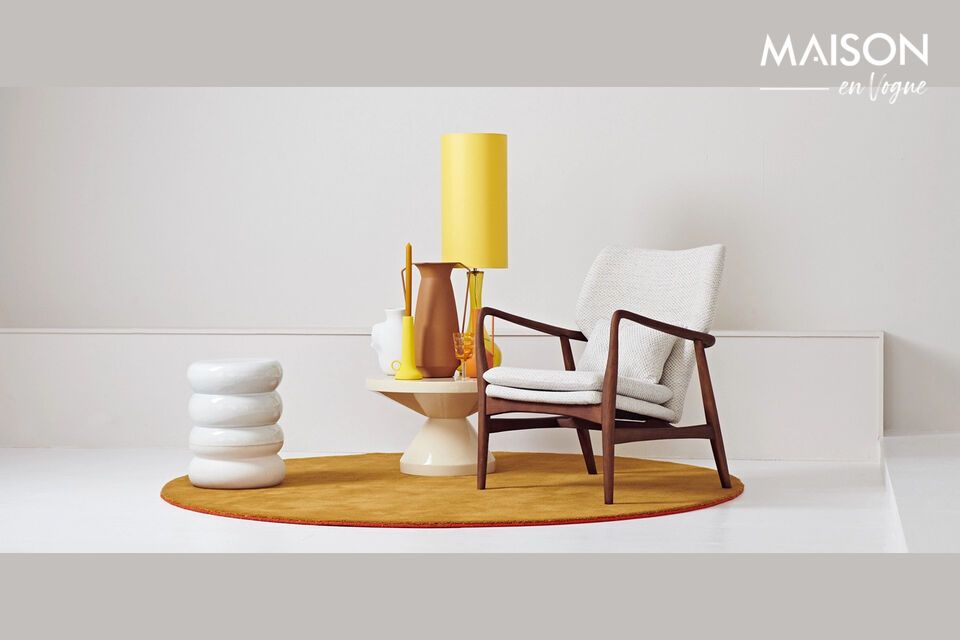 Gelber Viskose-Lampenschirm Shade, minimalistisch und elegant
