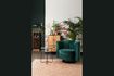 Miniaturansicht Lounge-Sessel aus grünem Samt Flower 2