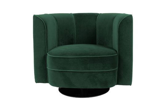 Lounge-Sessel aus grünem Samt Flower