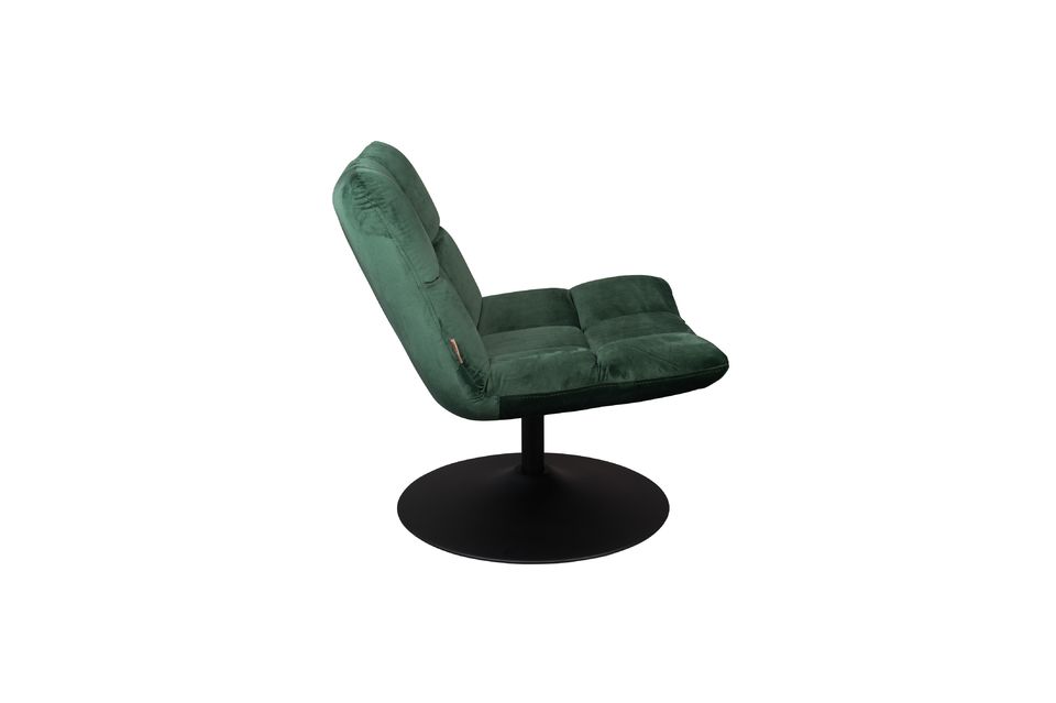 Lounge-Sessel Bar aus grünem Samt - 7