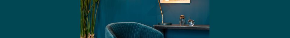 Materialbeschreibung Lounge-Sessel Dolly blau