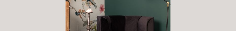 Materialbeschreibung Lounge-Sessel Fleur in schwarz