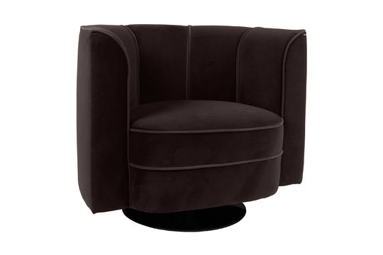 Lounge-Sessel Fleur in schwarz
