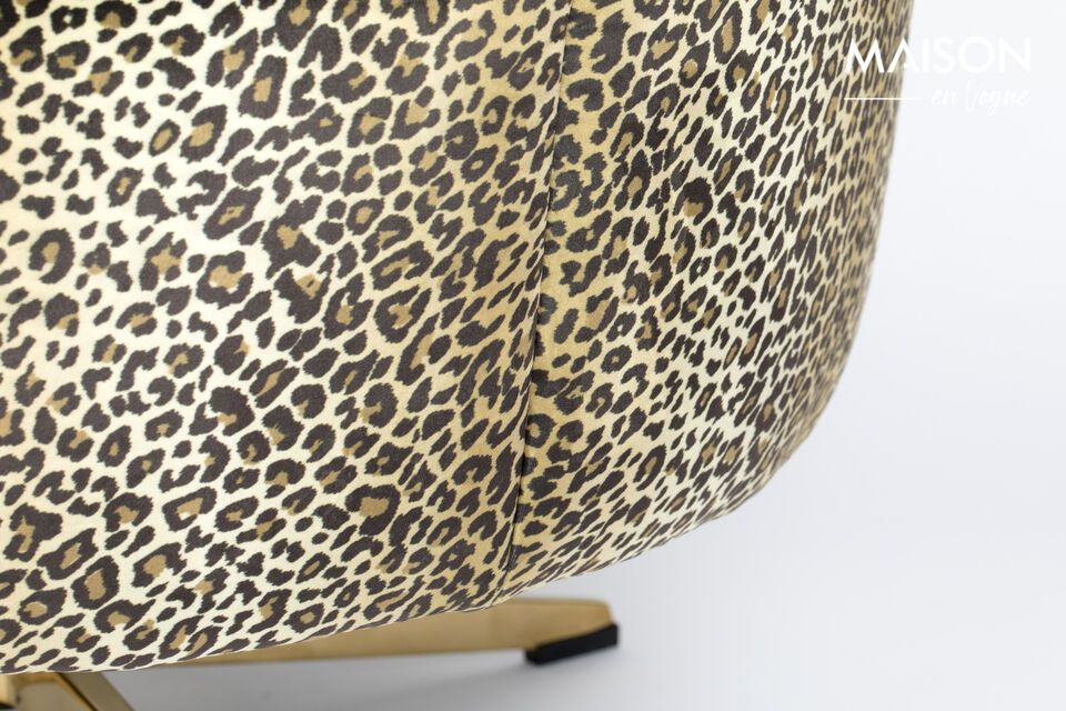 Lounge-Sessel mit mehrfarbigem Stoffbezug Panther - 11
