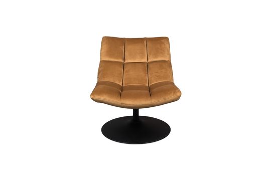 Lounge-Stuhl aus braunem Samt Bar