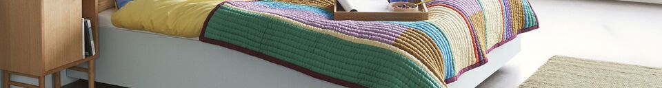 Materialbeschreibung Mehrfarbiges Plaid aus Baumwolle Pavilion