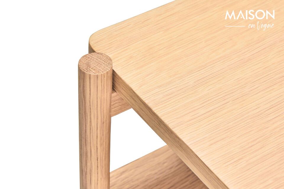 Nachttisch aus hellem Holz Appeal - 5