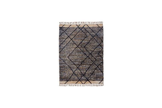 Naturfaserteppich beige und schwarz 200x140 cm Moro