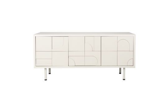 Niedriges Sideboard aus cremeweißem Holz Funk ohne jede Grenze