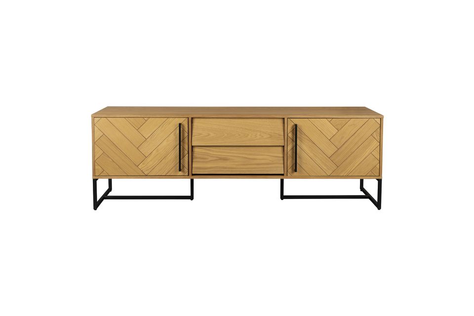 Niedriges Sideboard aus Eichenholz Class Dutch Bone