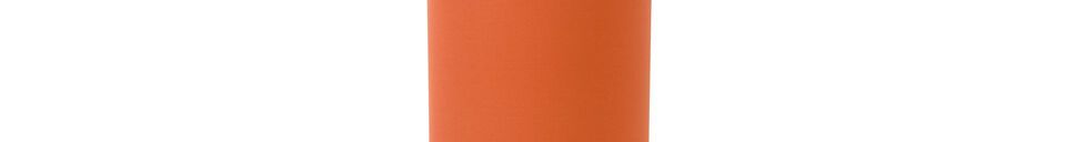 Materialbeschreibung Orange Eisenlampe When Orange is King