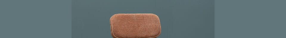 Materialbeschreibung Orangefarbener Fairfax-Baumwollstuhl