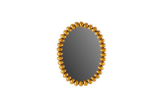 Ovaler Spiegel aus vergoldetem Metall Beni ohne jede Grenze