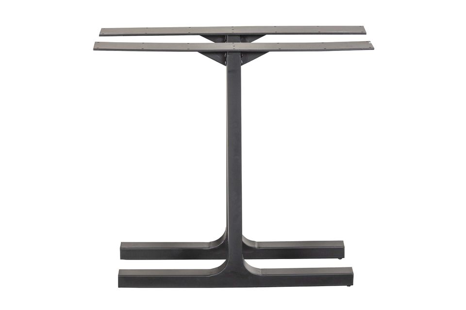 Dieses Set von Tischbeinen Tablo aus schwarzem Metall lässt sich mit einer Tischplatte aus