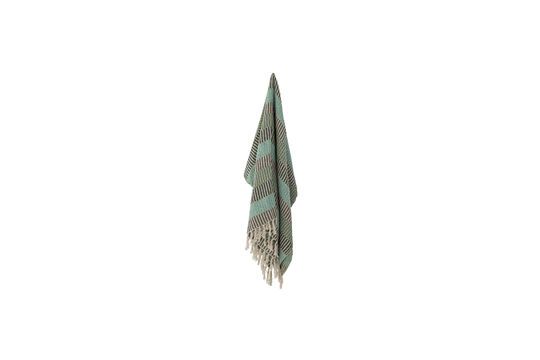 Plaid aus recycelter Baumwolle blau Isnel