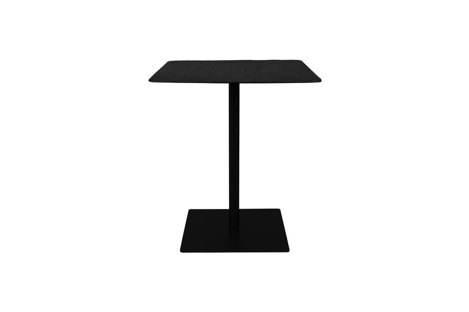 Quadratischer Theken-Tisch Braza in schwarz DutchBone