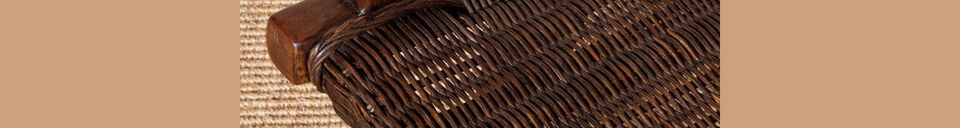 Materialbeschreibung Rattansessel braun Otis