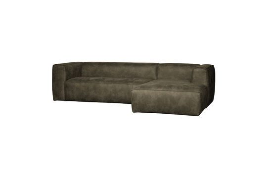 Rechtes Ecksofa mit Stoffbezug in Bean Green ohne jede Grenze