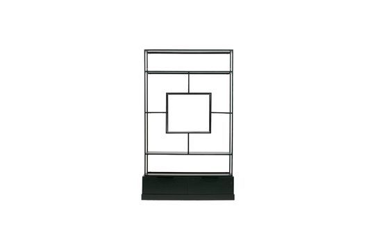 Regal aus Metall und Holz schwarz Fons