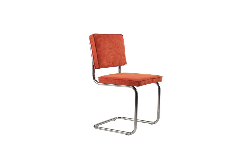 Ridge Rib Stuhl in Orange Zuiver