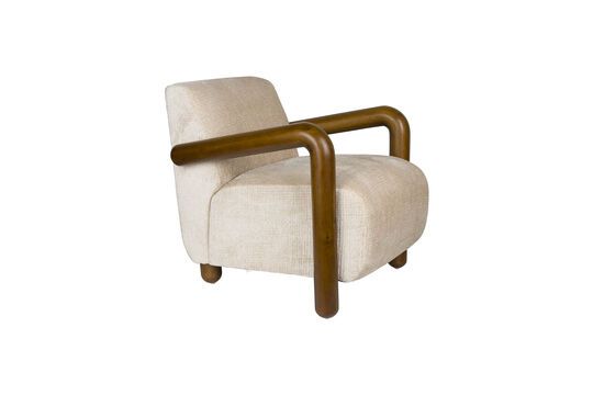 Robinson Sessel aus beigem Samt